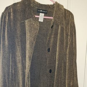 Ladies brown black over shirt/jacket
